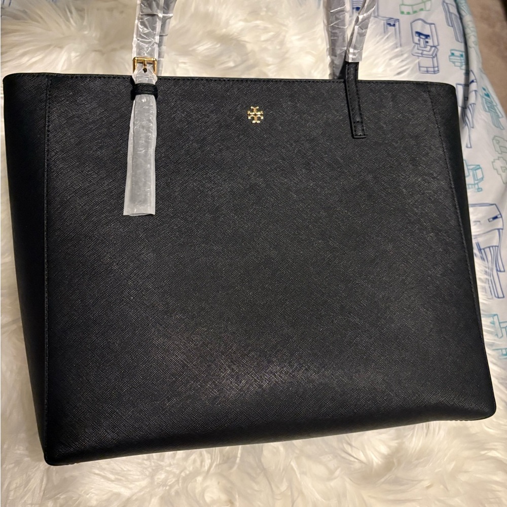 Tory Burch Black Saffiano Leather Handbag